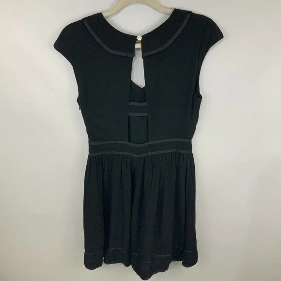 Anthropologie Elevenses Lexa Ruffle Romper Size 4 - Picture 4 of 9
